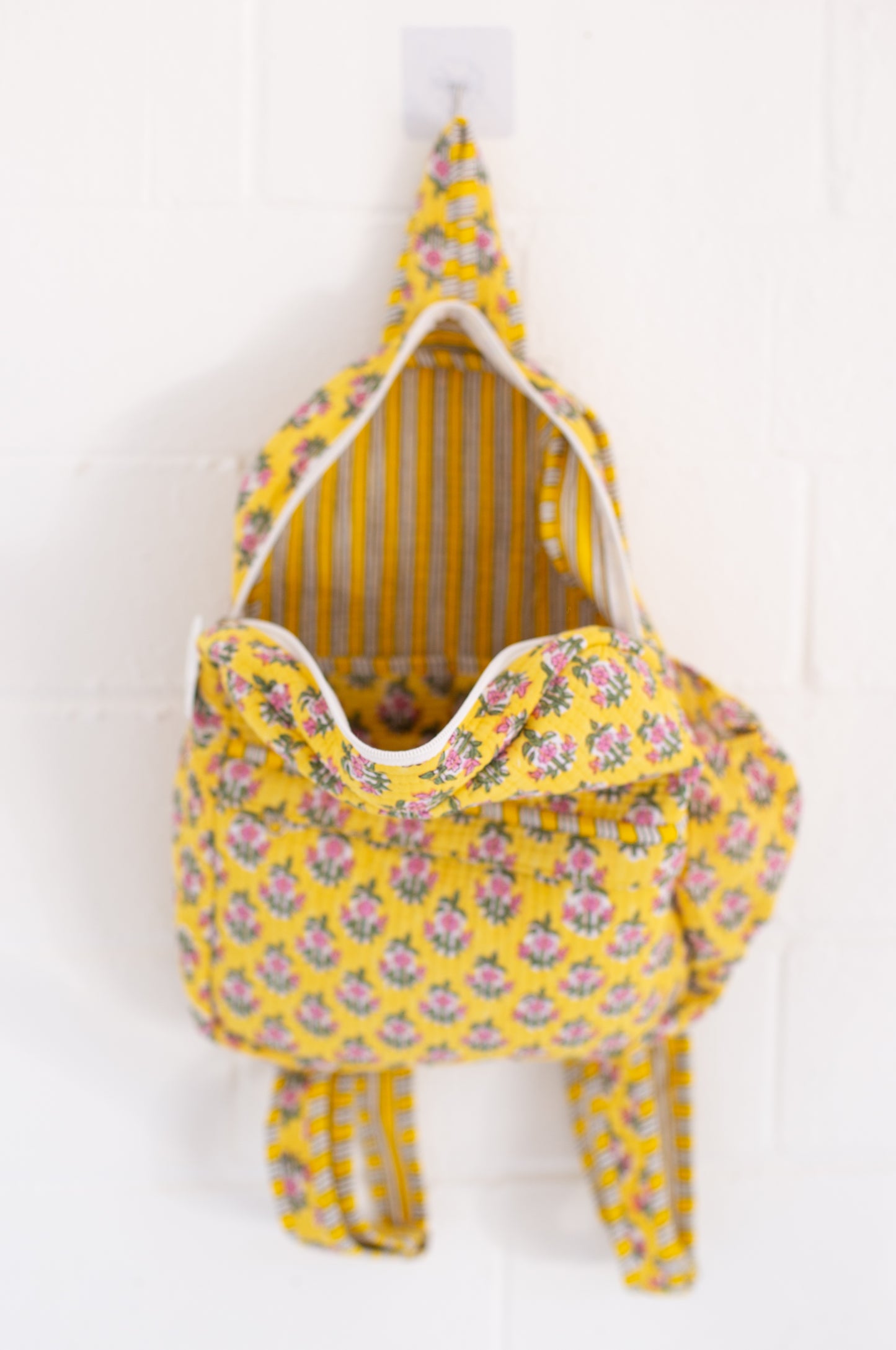 Winona Yellow Floral Print Backpack
