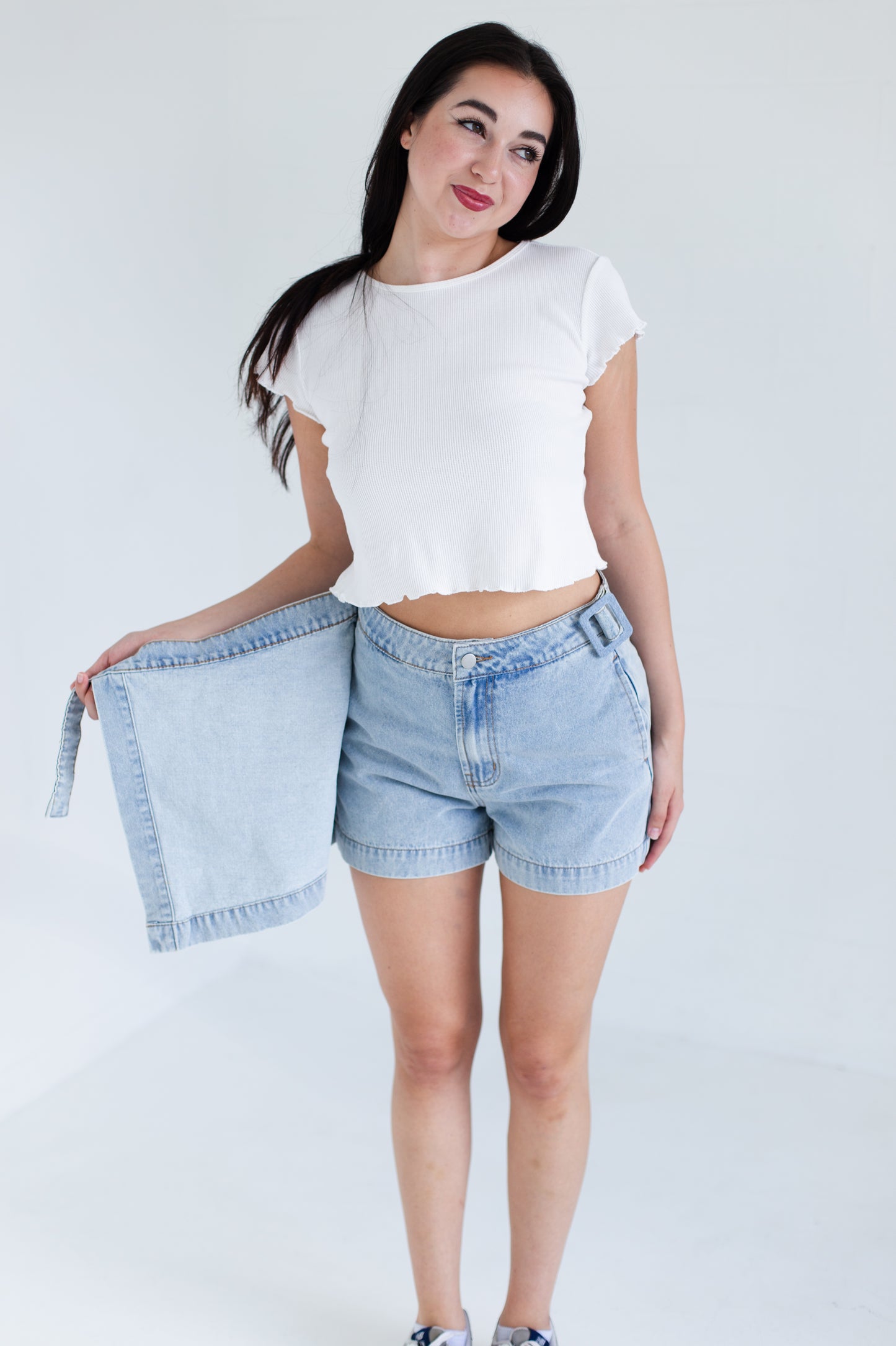 Medium Washed Denim Skort