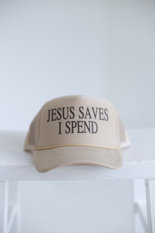 Jesus Spends I Save Ball Cap