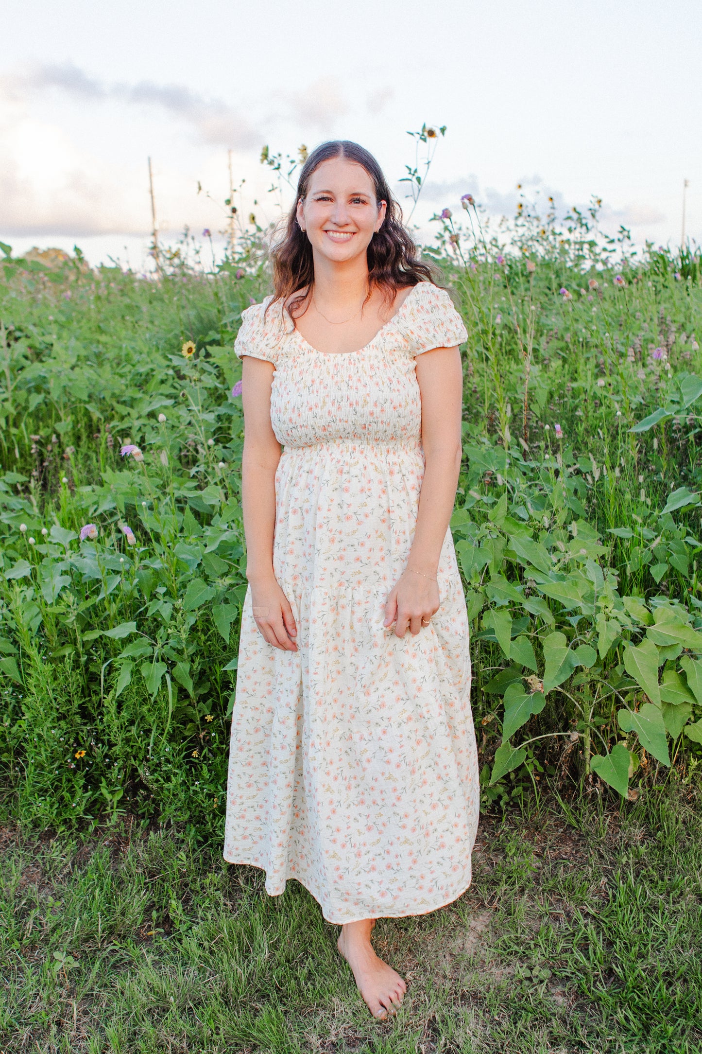 Sofie Blossom Floral Smocked Maxi Dress