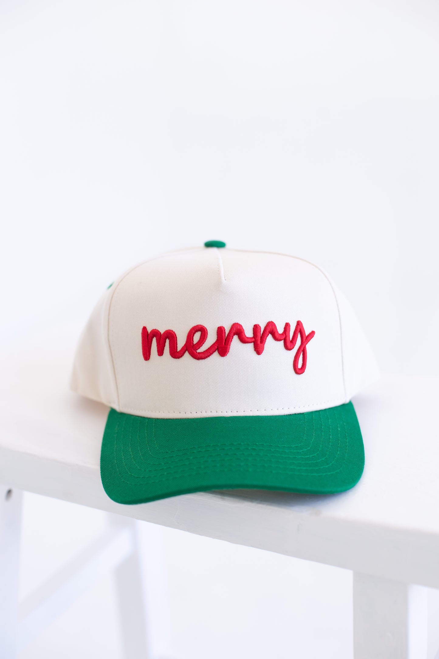 Merry Green Billed Ball Cap