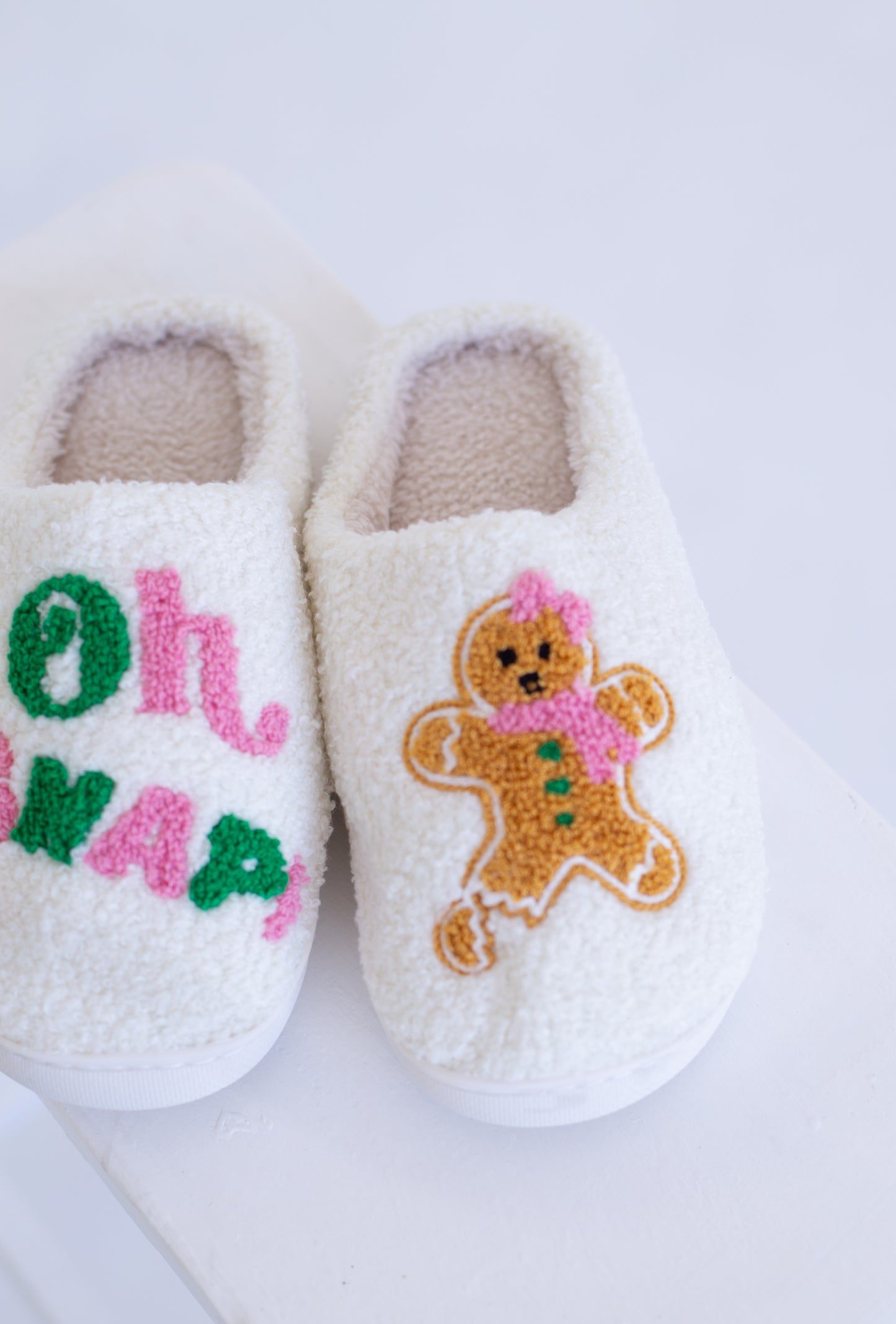 Oh Snap Gingerbread Slippers