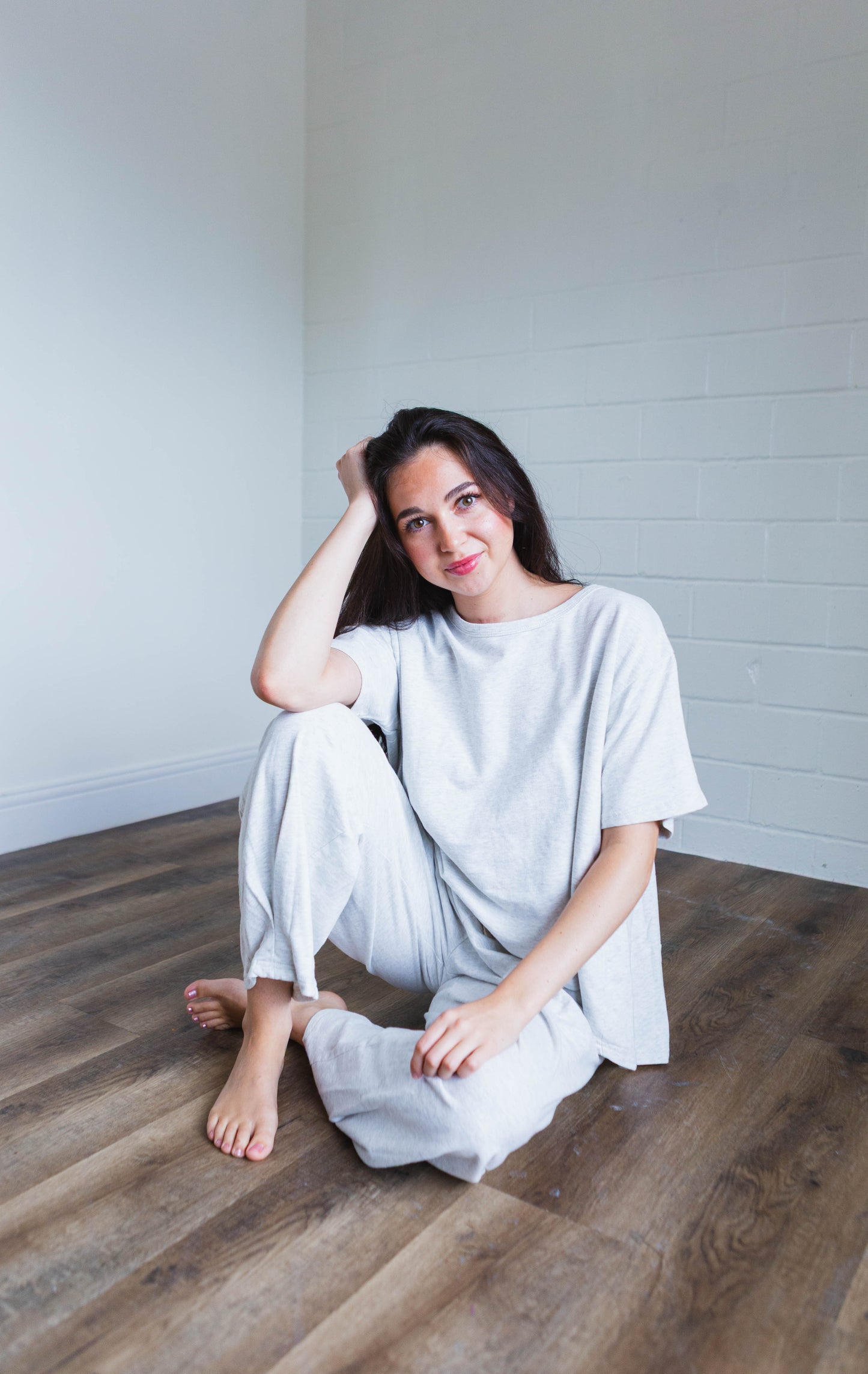 The Everyday Lounge Set in Heather Grey