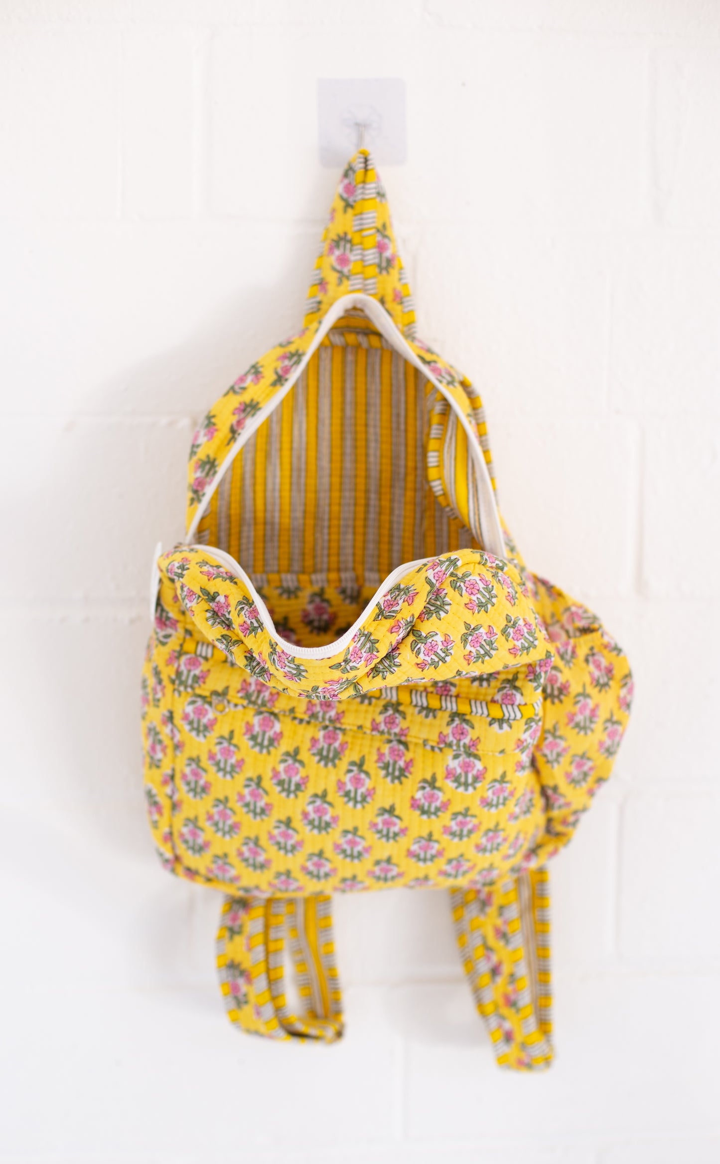 Winona Yellow Floral Print Backpack