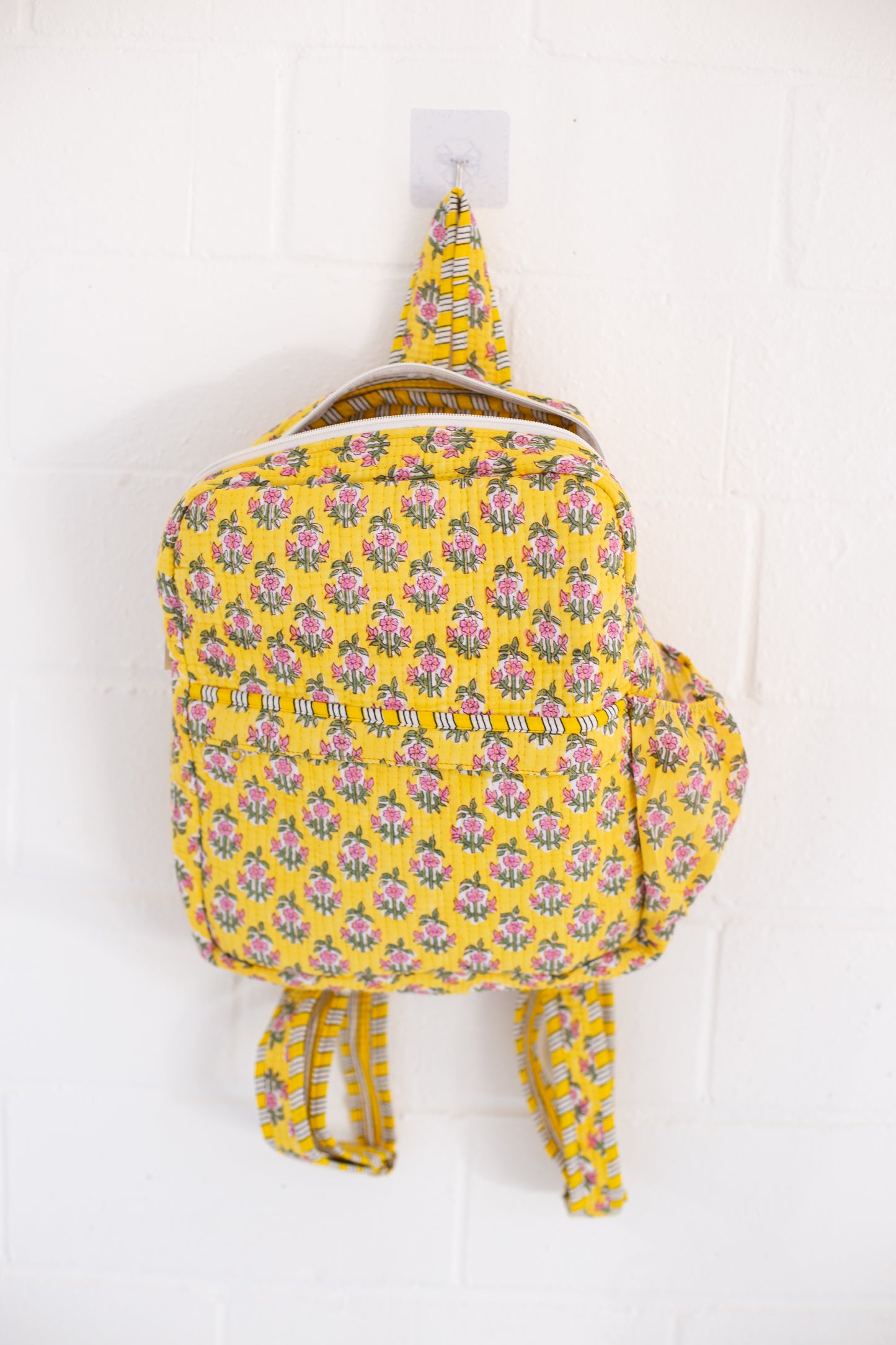 Winona Yellow Floral Print Backpack