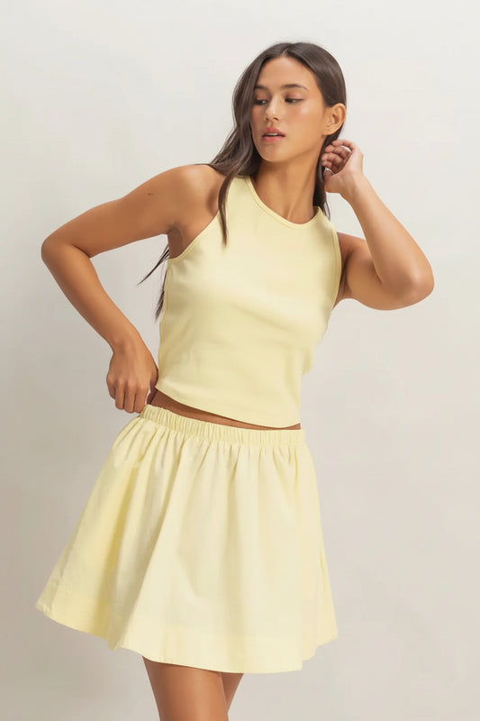 Pale Yellow Matching Set