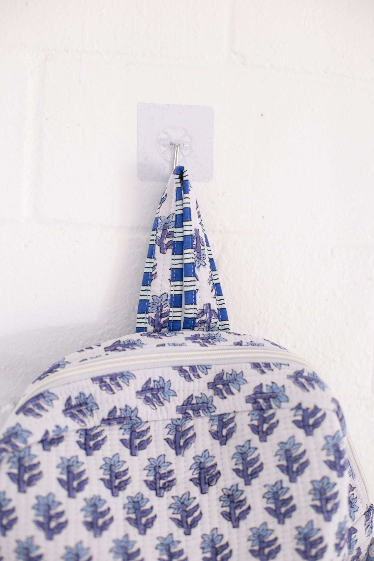 Beau Blue Floral Print Backpack