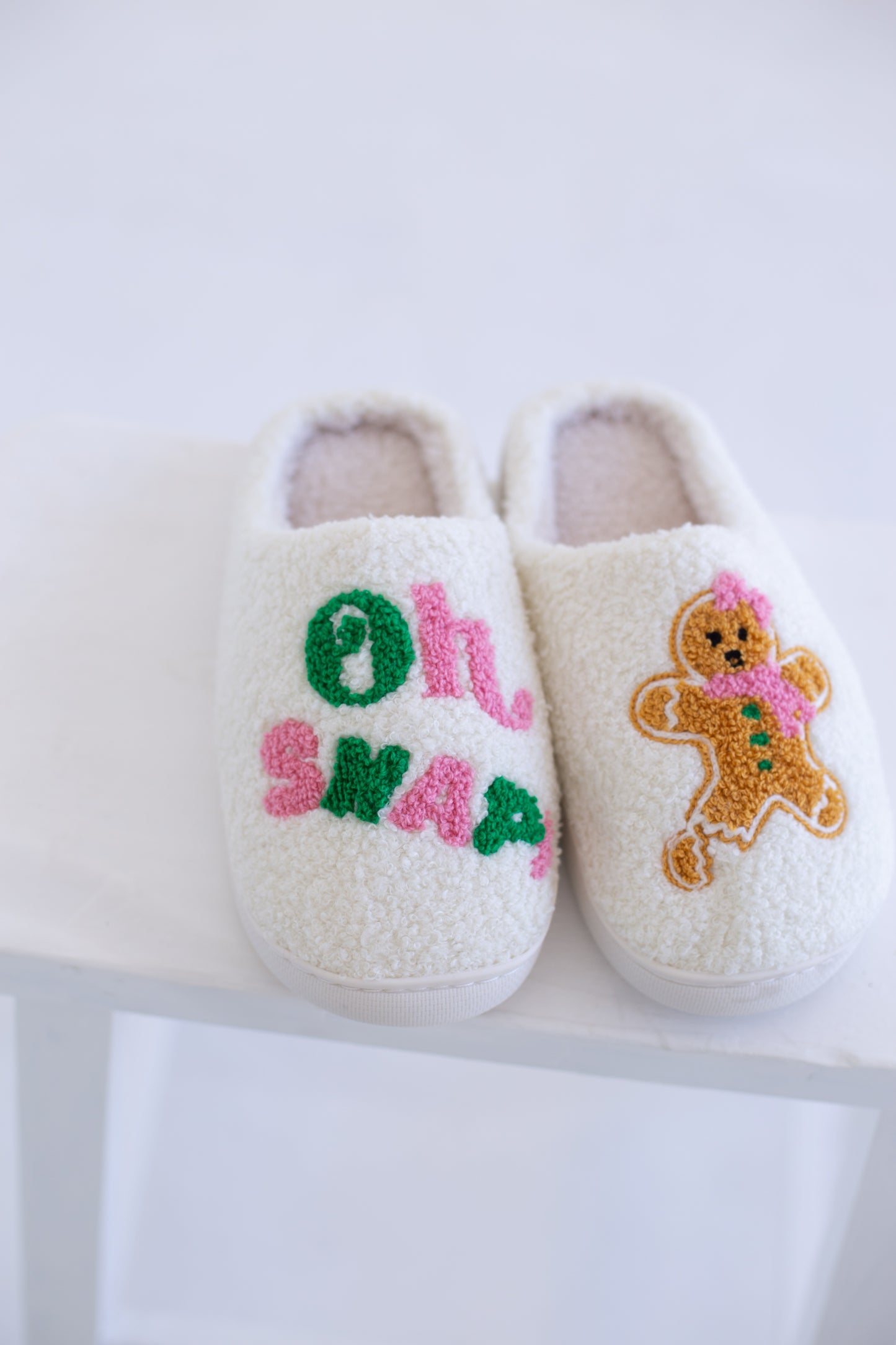 Oh Snap Gingerbread Slippers