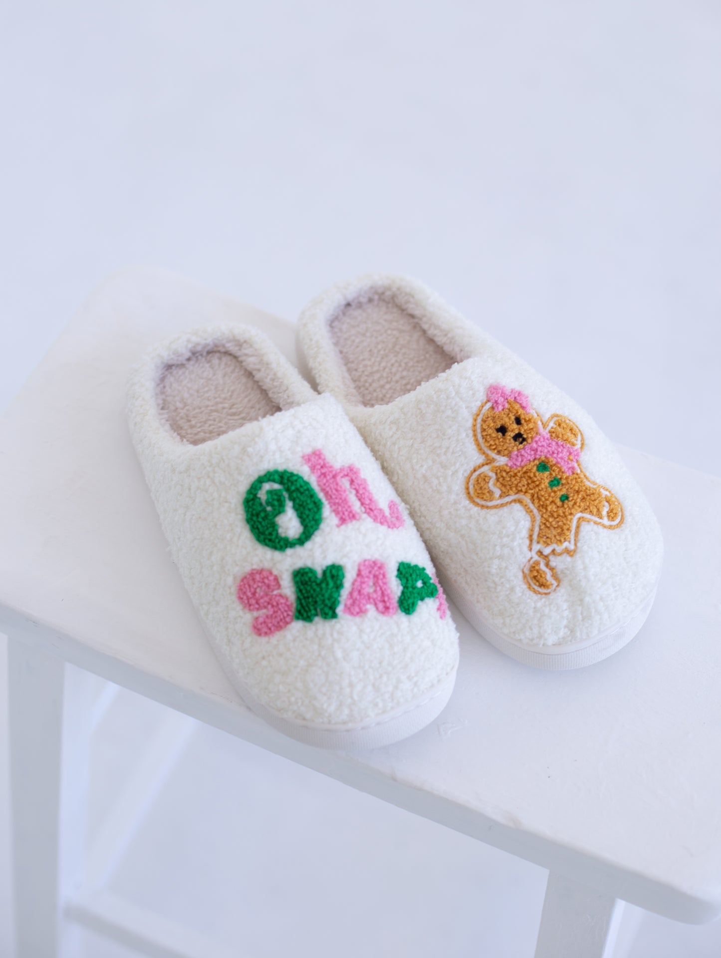 Oh Snap Gingerbread Slippers