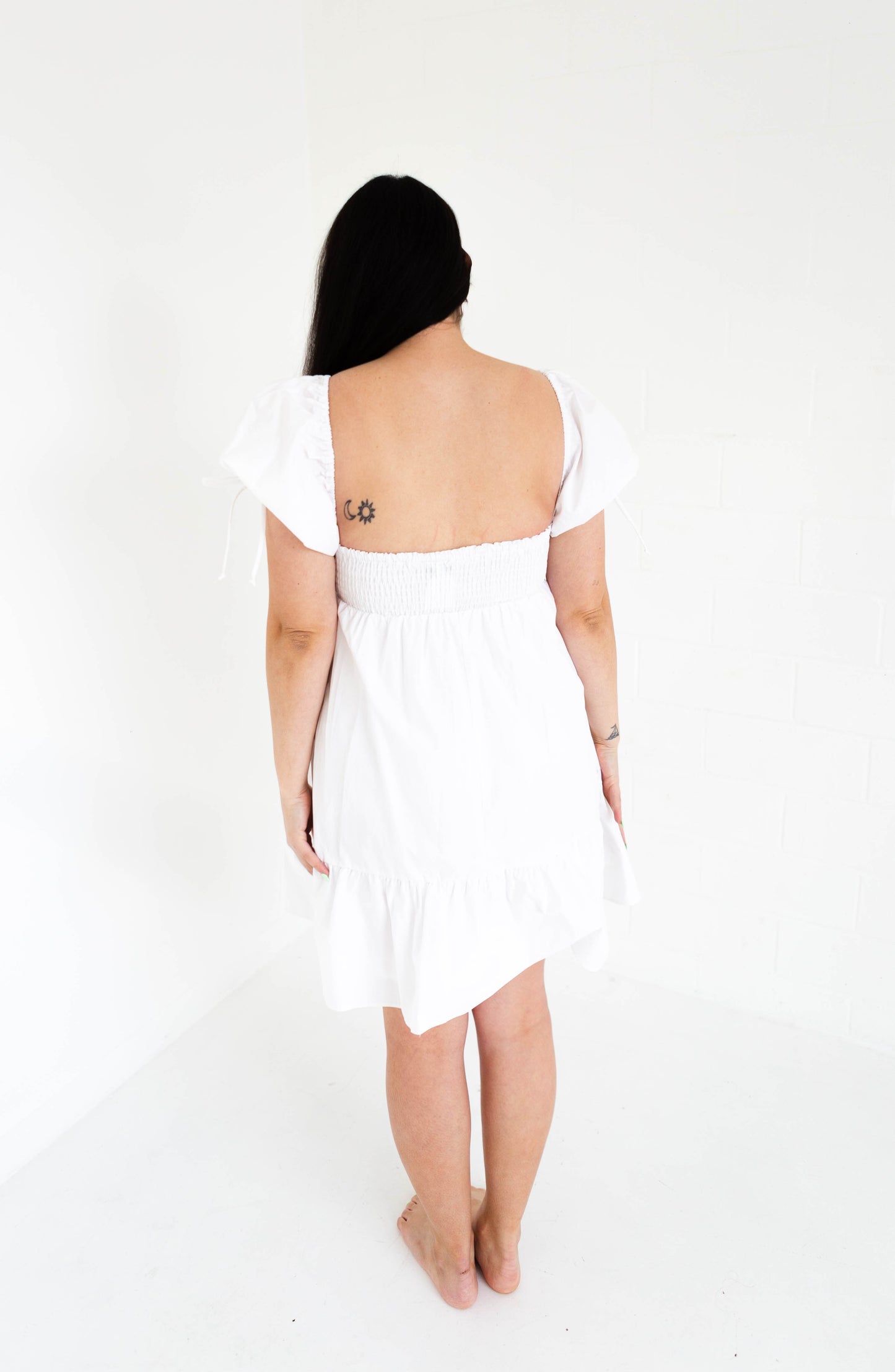 Small: White Poplin Mini Dress