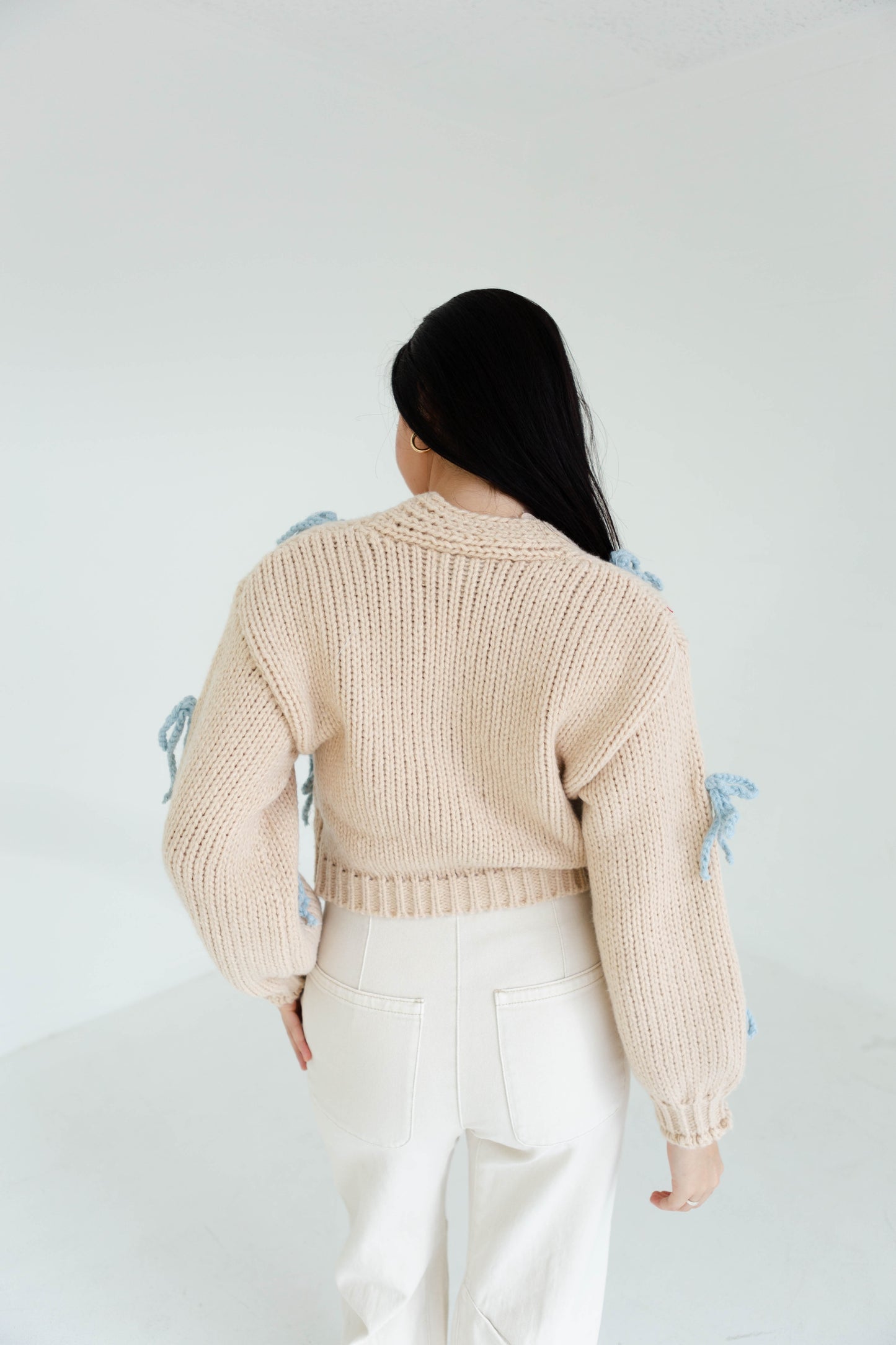 Chunky Bow Cardigan