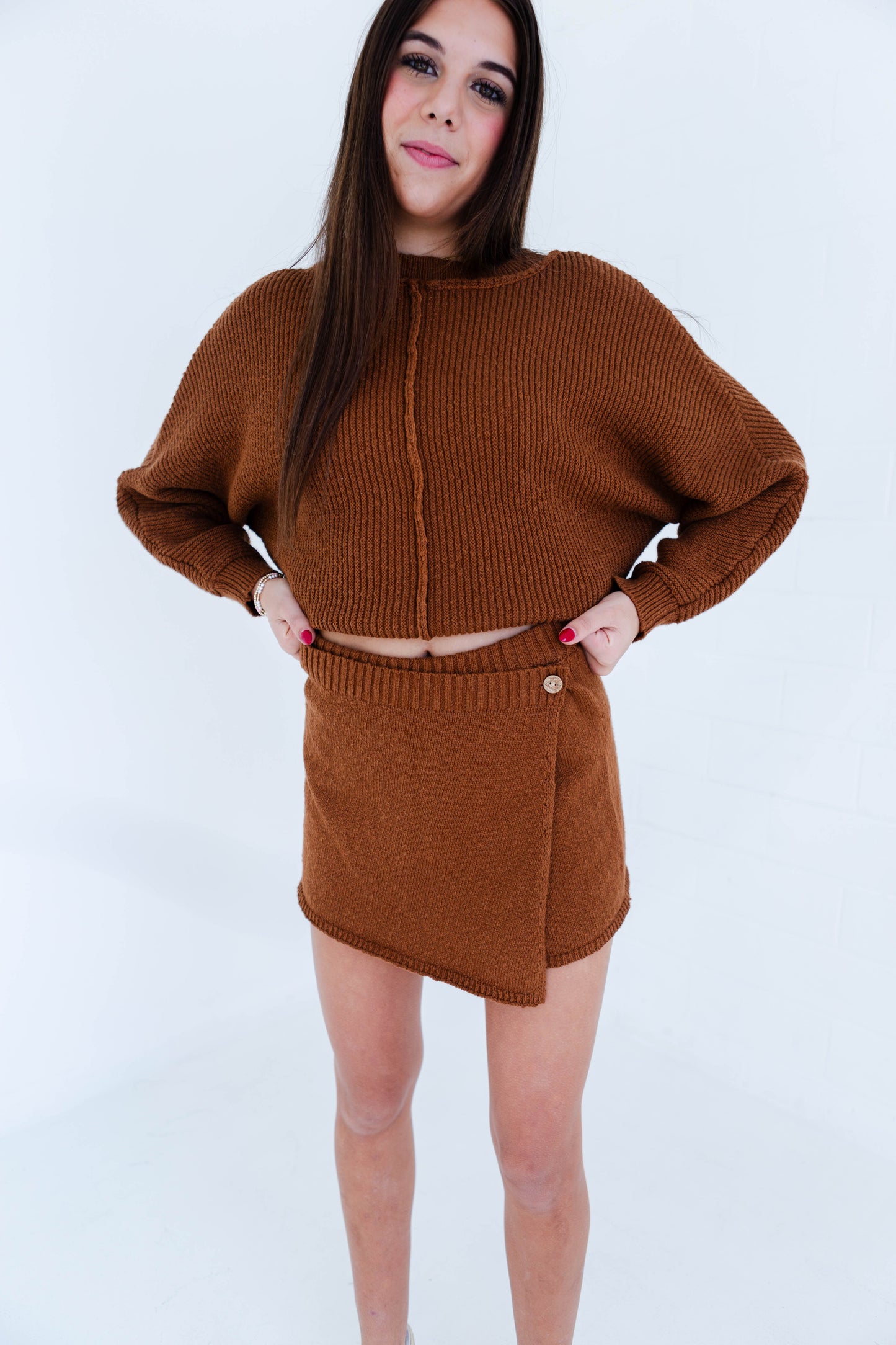 Rust Sweater Skort