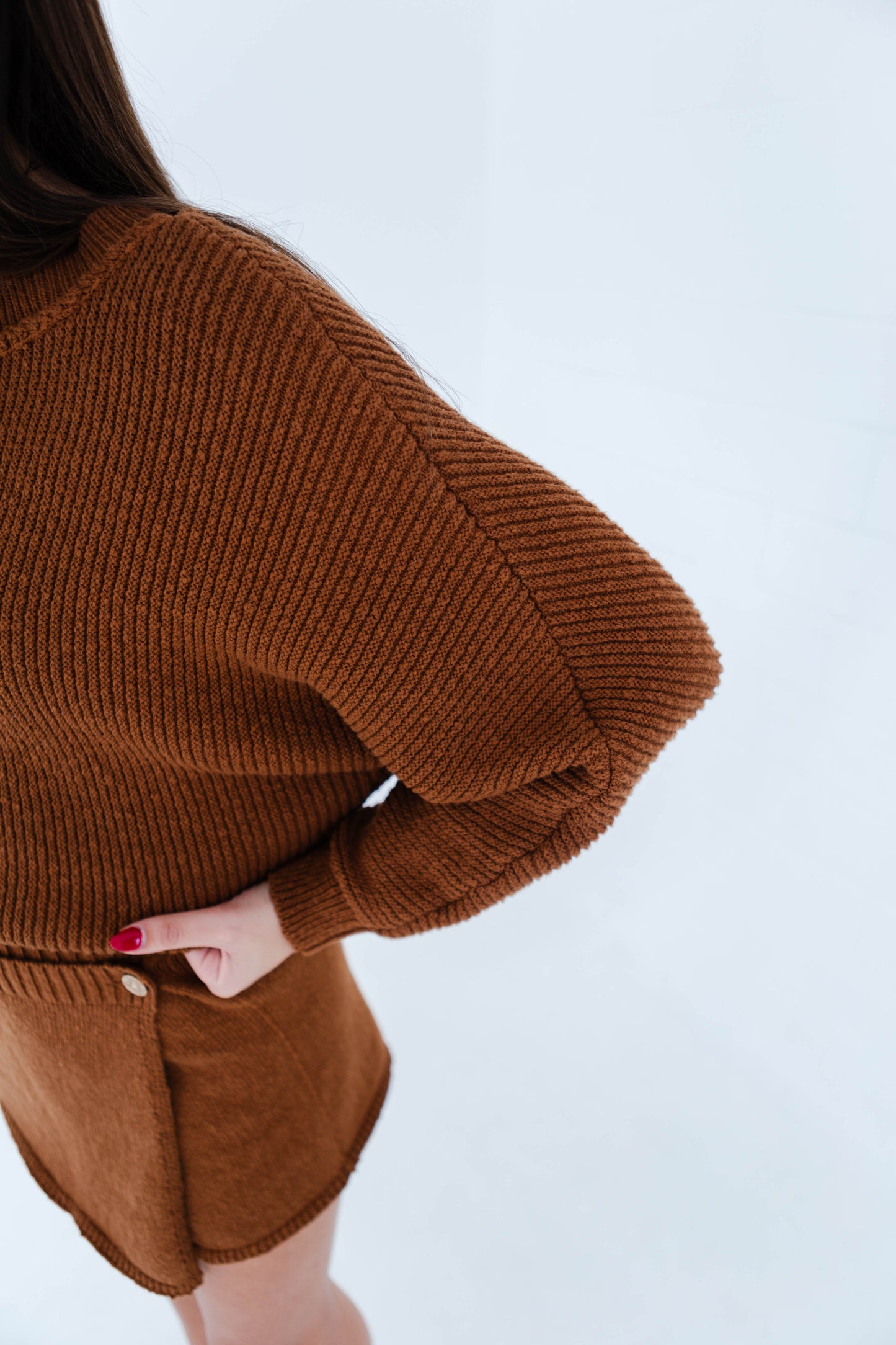 Rust Sweater Skort