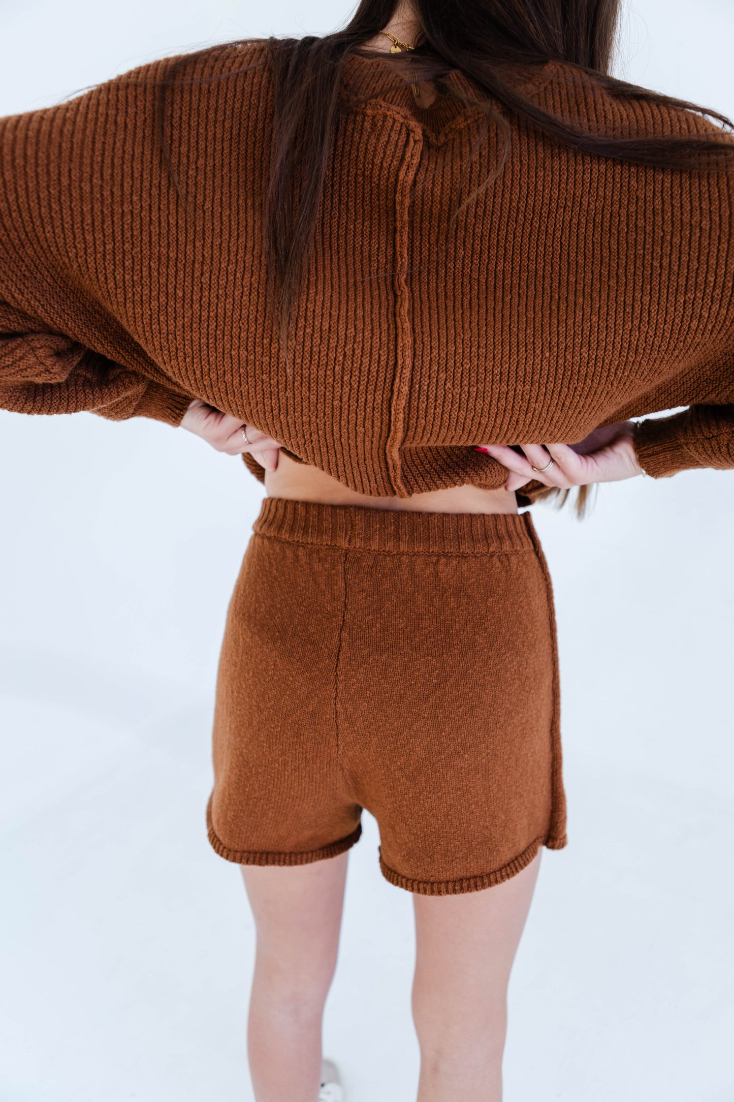 Rust Sweater Skort