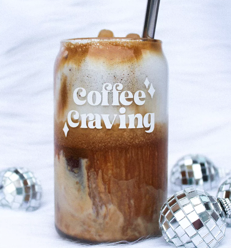 Coffee Craving | Beer Can Glass | Libbey Glass