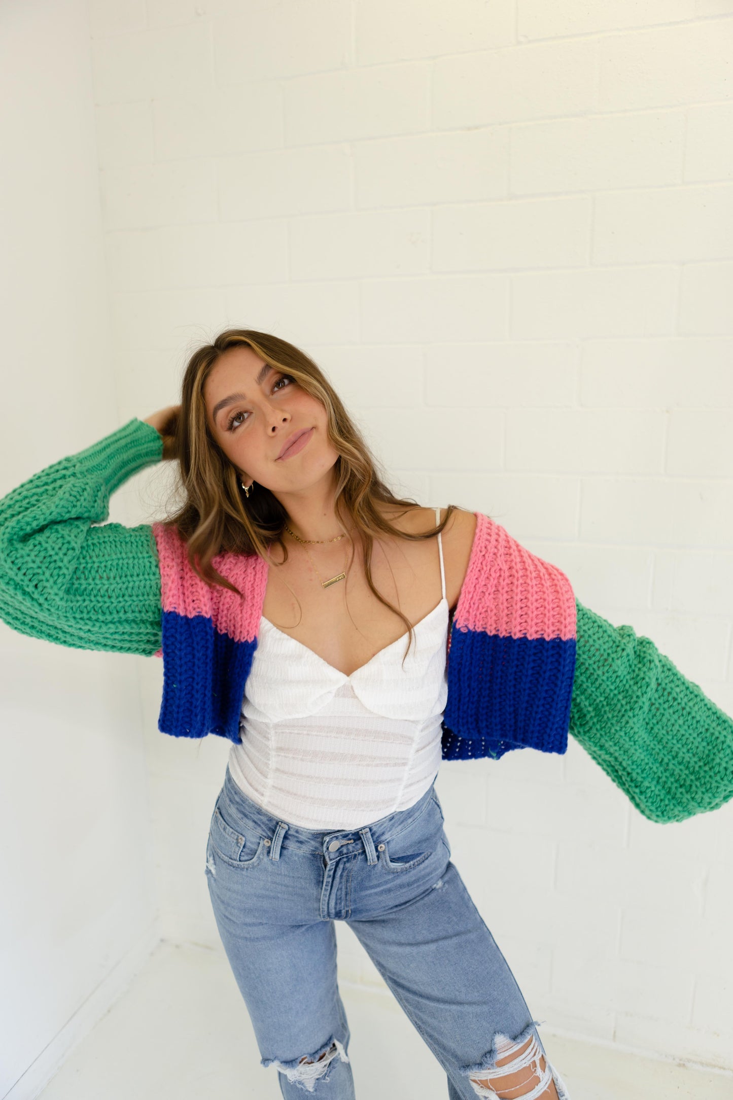 Colorblock Knit Sweater