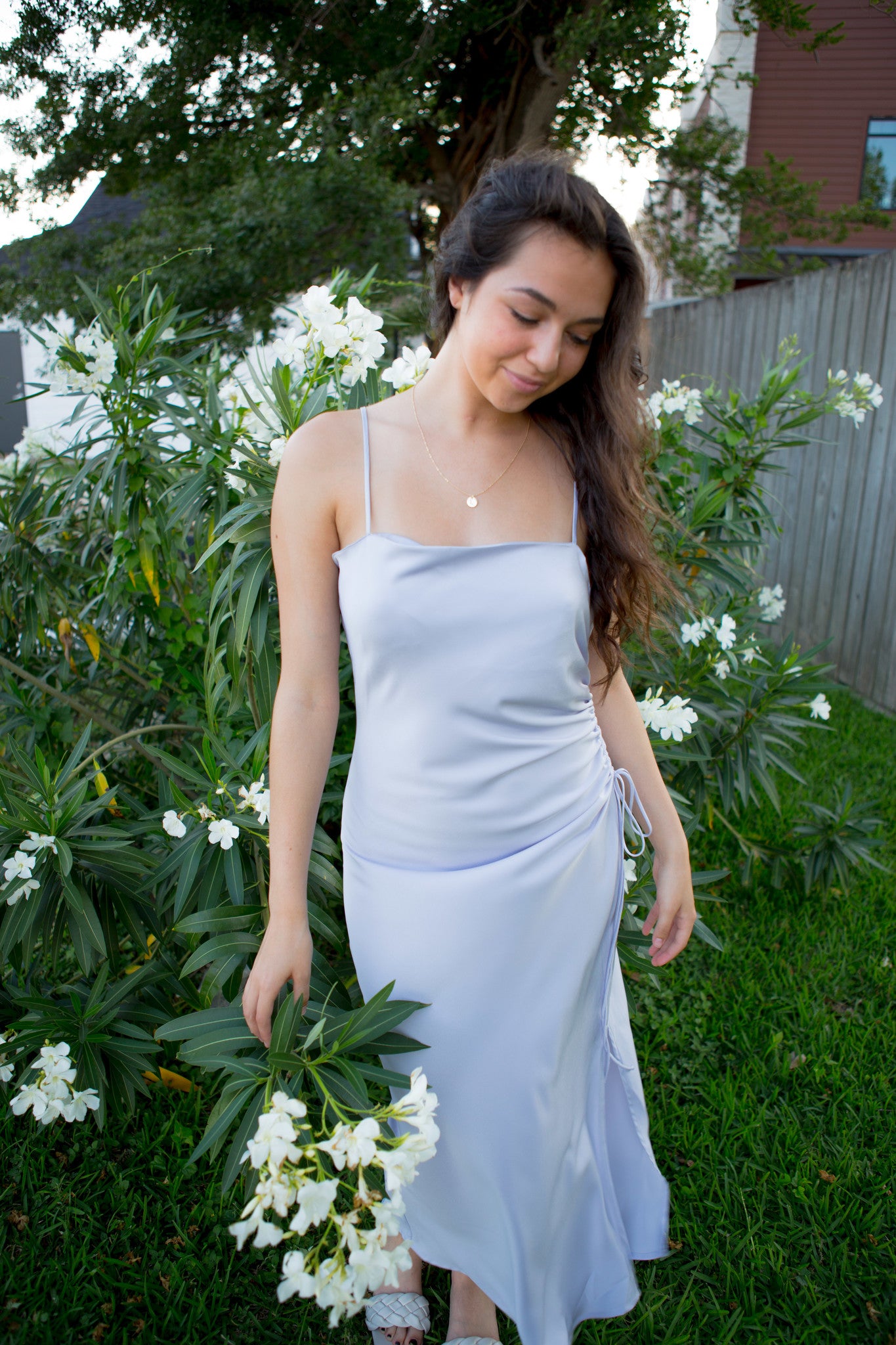 FINAL SALE: Rumi Gathered Lavender Dress